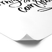 Ich Liebe das handgeschriebene Gedicht in Schwarz Poster (Ecke)