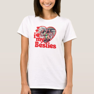 Ich liebe das Herz meiner besten Freundin mit indi T-Shirt