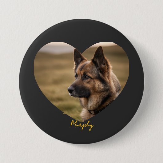 Ich liebe das individuell gestaltete Bild und den Button (Vorderseite)