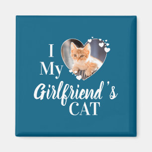Ich liebe das Katzenfoto meiner Freundin Magnet