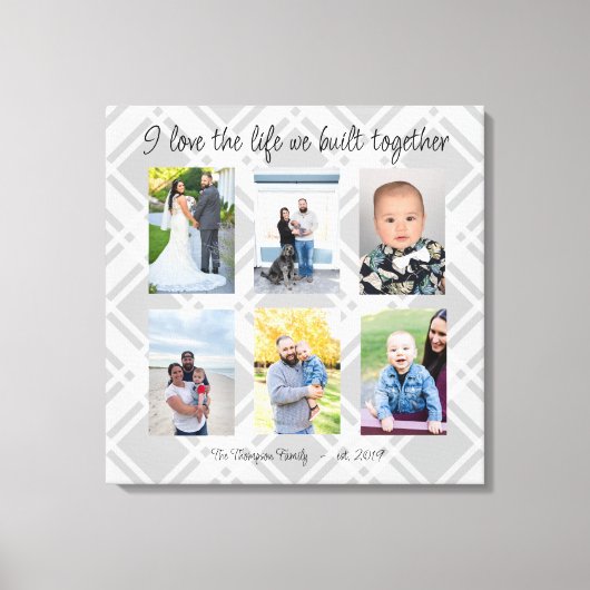 Ich Liebe das Leben, das wir zusammengebaut 6 Foto Leinwanddruck (Vorderseite)