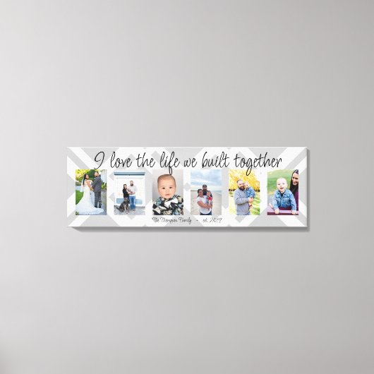 Ich Liebe das Leben, das wir zusammengebaut 6 Foto Leinwanddruck (Vorderseite)