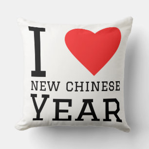 Ich liebe das neue chinesische Jahr Kissen
