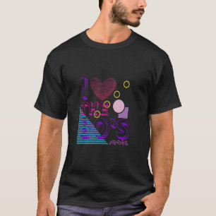 Ich Liebe Das Retro der 80er Jahre Vintages Party T-Shirt