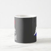 Ich liebe das Salzriff mit der Flagge Neufundlands Kaffeetasse (Mittel)
