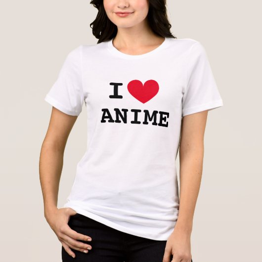 Ich liebe das Shirt für japanische Cartoon (Vorderseite)
