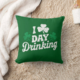 Ich liebe das Trinken am Tage, lustiger St. Patric Kissen