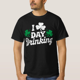 Ich liebe das Trinken am Tage, lustiger St. Patric T-Shirt