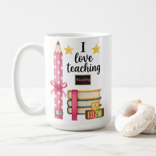 Ich liebe das Unterrichten Leselrerer Kaffeetasse 