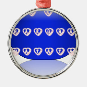 Ich liebe das Vereinigte Königreich Silbernes Ornament