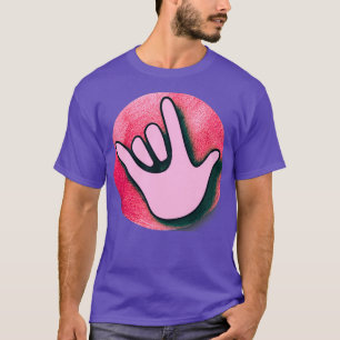 Ich Liebe, dass du die Sprache unterschreibst, um T-Shirt