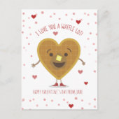 Ich Liebe, dass du ein Waffelhecht hast Kinder Val Postkarte (Vorderseite)