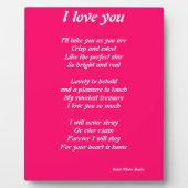 Ich Liebe, dass du glaubst Fotoplatte (Vorderseite)