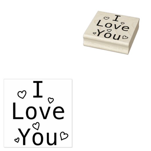 Ich Liebe, dass du hörst Gummistempel (Stempel)