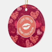 ICH LIEBE, DASS DU... KERAMIK ORNAMENT (Links)