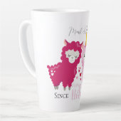 Ich Liebe, dass du Llama ein individuelles Geschen Milchtasse (Linke Ecke)