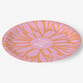 Ich Liebe, dass du Mama blühend plattiert pastellf Pappteller (Schrägansicht)