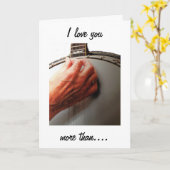 ICH LIEBE, DASS DU MEHR ALS MEIN BANJO STRUMPST KARTE (Gelbe Blume)