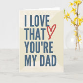 Ich Liebe, dass du mein Vater bist, Tochter des Va Karte (Gelbe Blume)