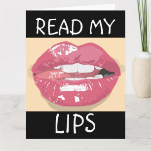 ICH LIEBE, DASS DU MEINE LIPS-GREETKARTE FÜR IHN L KARTE