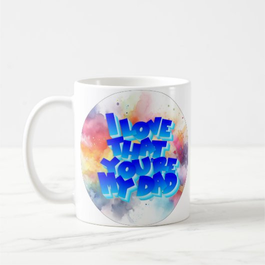 Ich Liebe, dass du meine Vater-Tasse bist Kaffeetasse (Links)
