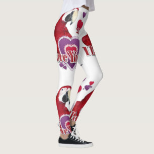 Ich Liebe, dass du mit den Leggings des Herzens Pa