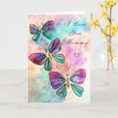 Ich Liebe, dass du MOMY Card farbenfrohe Schmetter Karte (Gelbe Blume)