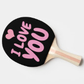 ICH LIEBE, DASS DU PONG PADDLE FÜR DIE EHEFRAU PAS TISCHTENNIS SCHLÄGER (Seitenansicht)