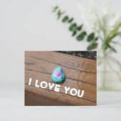 Ich Liebe, dass du Rock gestrichen hast Postkarte (Stehend Vorderseite)