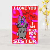 Ich Liebe, dass du sagst, ich bin für dich da Karte (Gelbe Blume)