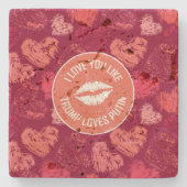 ICH LIEBE, DASS DU... STEINUNTERSETZER (Vorderseite)