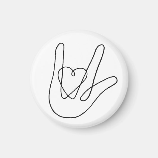 Ich Liebe, dass du unterschreibst Magnet (Vorne)