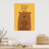 Ich Liebe, dass du viel beargst Poster (Küche)