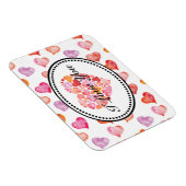 Ich Liebe, dass du Wasserfarbenherzen hörst Magnet (Rechte Seite)