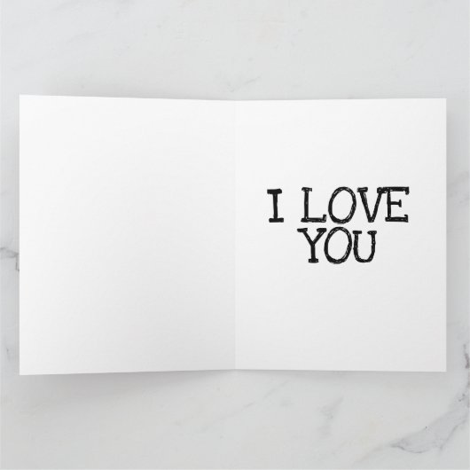 ICH LIEBE, DASS IHNEN ROMANTISCHE GROSSKARTEN LIEB KARTE (Innenseite)
