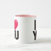 Ich LIEBE, DASS IHNEN Valentinstag Geschenk Kaffee Tasse (Zentrum)