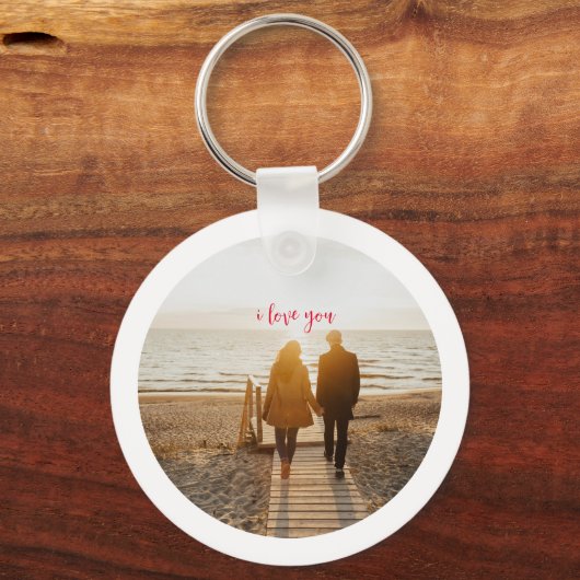 ICH LIEBE, DASS IHR DAS FUNKY-HERZ-PATTERN-VALENTI SCHLÜSSELANHÄNGER (Rückseite)