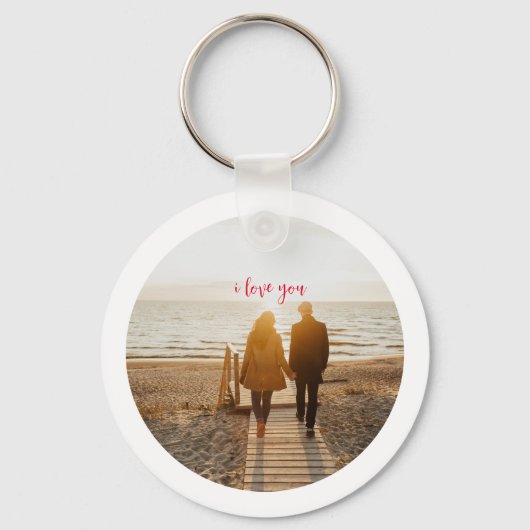 ICH LIEBE, DASS IHR DAS FUNKY-HERZ-PATTERN-VALENTI SCHLÜSSELANHÄNGER (Rückseite)