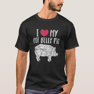 Ich Liebe, dass mein Schweine, die Schweinebrenne  T-Shirt