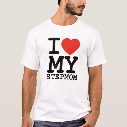 Ich Liebe, dass meine Stepmutterfamilie Valentinst T-Shirt (Vorderseite)