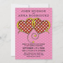 Ich Liebe, dass Sie Design mit Gold Hearts Ankündigung