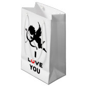 Ich Liebe, dass Sie ein Geschenk machen Kleine Geschenktüte (Vorderseite Schrägansicht)