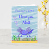 Ich Liebe, dass Sie eine geklappte Grußkarte erhal Karte (Gelbe Blume)