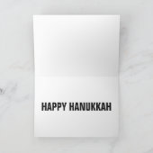 ICH LIEBE, DASS SIE EINE SEHR GROSSE Hanukkah Gruß Karte (Innenseite)