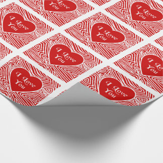 Ich Liebe, dass Sie Herzen Geschenkpapier