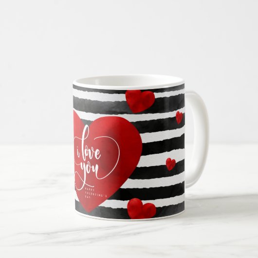 Ich Liebe, dass Sie Herzen Kaffeetasse (VorderseiteRechts)