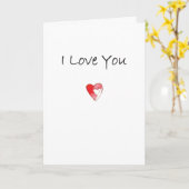 Ich Liebe, dass Sie Herzen Karte (Gelbe Blume)