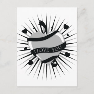 Ich Liebe, dass Sie Herzen Postkarte
