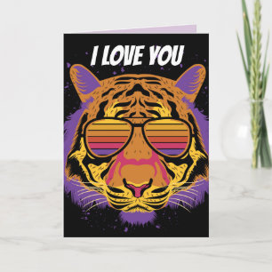 ICH LIEBE, DASS SIE KATZE FÜR IHN GEBURTSTAGSKARTE KARTE