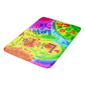 Ich LIEBE, DASS SIE MALEN Badematte (Schrägansicht)